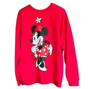 Disney Minnie Mouse crewneck sweatshirt. Size XL. Red❤️.